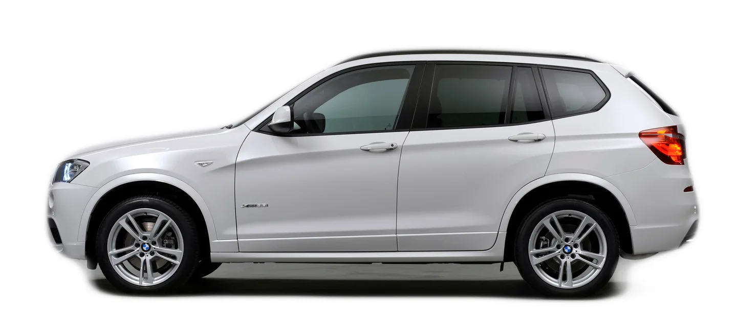 Clean BMW X3 side panel — exterior intact