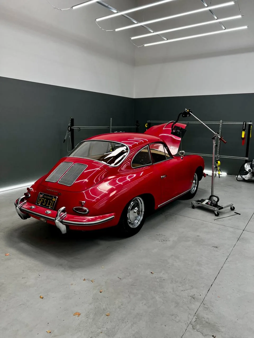 Classic Porsche at the Dent Evo shop in Upland, California